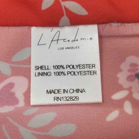 L'Academie Floral Print Cold Shoulder Blouse Sz XS NWT - Picture 10 of 11